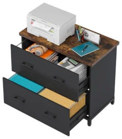 Tribesigns 2-Drawer File Cabinet, Wood Lateral Filing Cabinet