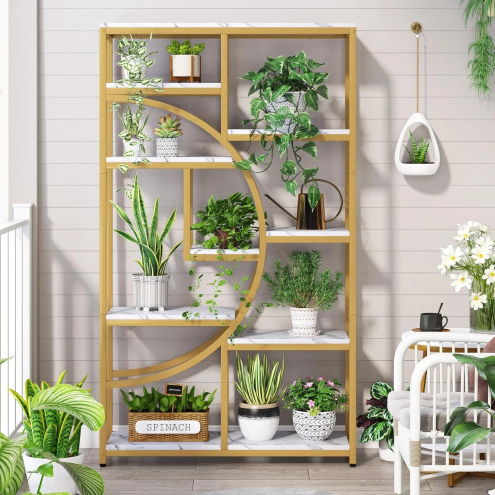 Tribesigns Bookshelf Etagere Bookcase, Display Shelf Storage Organizer 2 Tribesigns Bookshelf Etagere Bookcase, Display Shelf Storage Organizer - Image 2