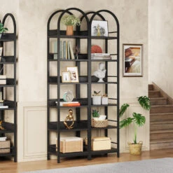 Tribesigns Open Bookshelf, Arched Bookcase, Corner Bookcase Display Shelves -Tribesigns Sales Store ccd5a5a8 9374 4b5a af93 6fd93596ceaf