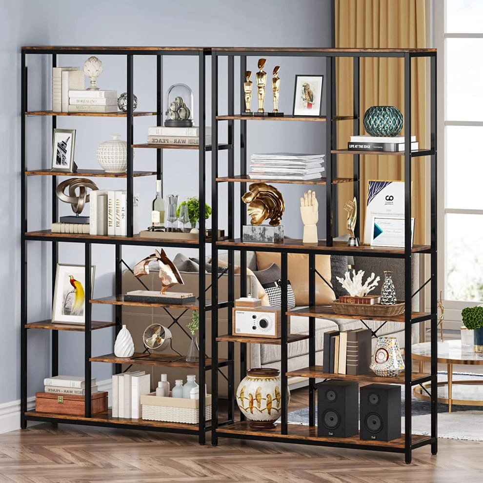 Tribesigns 9-Tier Tall Bookcase With Open Shelves, 79" Industrial Bookshelf 7 Tribesigns 9-Tier Tall Bookcase With Open Shelves, 79" Industrial Bookshelf - Image 7