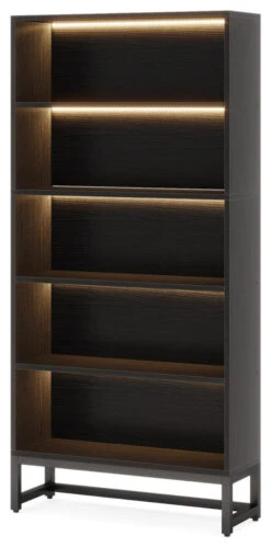 Tribesigns Bookshelf, Large Bookcases, Free-Standing Library Bookshelf