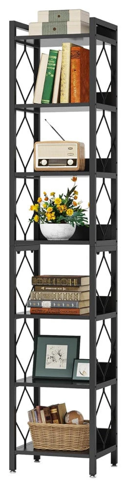 Tribesigns 78.7 Inch Bookshelf, Bookcase, Display Shelves, Storage Organizer 1 Tribesigns 78.7 Inch Bookshelf, Bookcase, Display Shelves, Storage Organizer