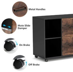 Tribesigns 2 Drawer File Cabinet, Large Mobile Printer Stand With Storage -Tribesigns Sales Store e4eece0f 9fc0 430e 9225 33df4a9eefce