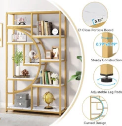 Tribesigns Bookshelf Etagere Bookcase, Display Shelf Storage Organizer 15 Tribesigns Bookshelf Etagere Bookcase, Display Shelf Storage Organizer -Tribesigns Sales Store ebec7b92 2cbd 4cba 9a01 f7ee0337acda
