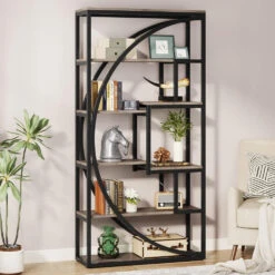 Tribesigns 70.8" 5-Tier Tall Bookshelf With 8 Open Storage Shelves, Gray 13 Tribesigns 70.8" 5-Tier Tall Bookshelf With 8 Open Storage Shelves, Gray -Tribesigns Sales Store f39289a2 b6a2 40b4 ae5c fecaf7b2215c