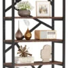 Tribesigns 71 Inch Bookshelf, Bookcase, Open BookShelves Storage Display Shelf, Brown